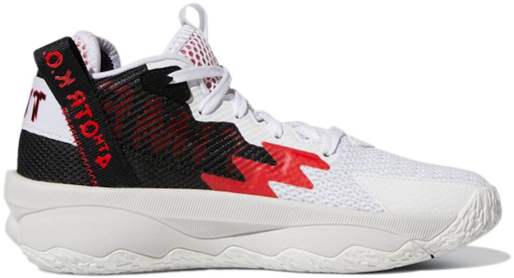 (Grade School) adidas Dame 8 'Dame Time - White Vivid Red' GY2908 Order (Grade School) adidas Dame 8 'Dame Time - White Vivid Red' GY2908