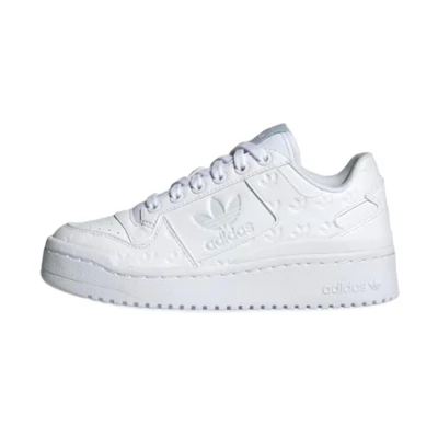 (GS) adidas Forum Bold 'Allover Debossed Trefoils - White'