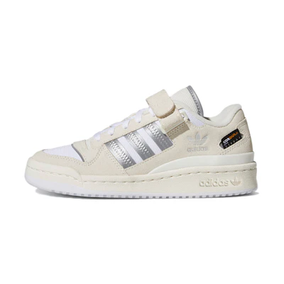 (GS) adidas Forum Low 'Off White Silver Metallic'