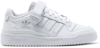 (Grade School) adidas Forum Low 'Triple White' FY7973 (Grade School) adidas Forum Low 'Triple White' FY7973