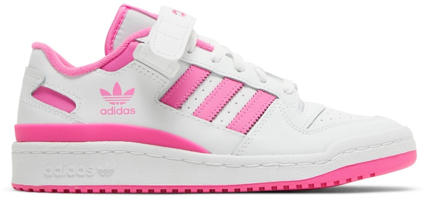 (Grade School) adidas Forum Low 'White Screaming Pink' FY7967 Buy (Grade School) adidas Forum Low 'White Screaming Pink' FY7967