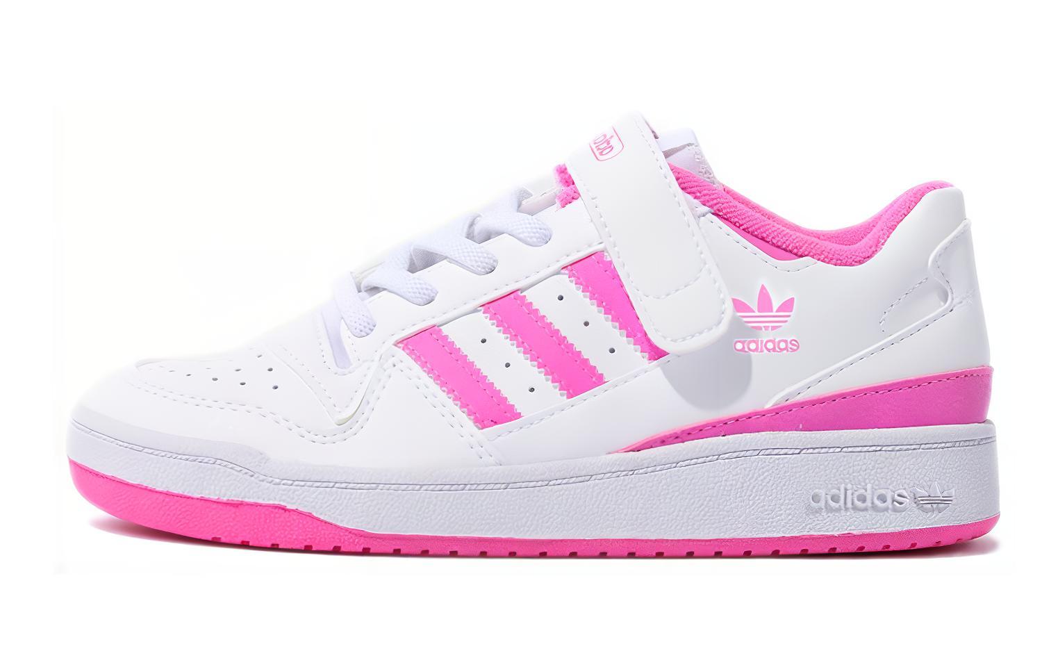 Buy 아디다스 포럼 로우 '화이트 스크리밍 핑크' (초등학생) FY7975