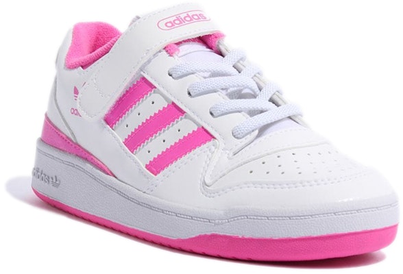 아디다스 포럼 로우 '화이트 스크리밍 핑크' (초등학생) FY7975 Lookbook 아디다스 포럼 로우 '화이트 스크리밍 핑크' (초등학생) FY7975