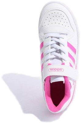아디다스 포럼 로우 '화이트 스크리밍 핑크' (초등학생) FY7975 Purchase 아디다스 포럼 로우 '화이트 스크리밍 핑크' (초등학생) FY7975