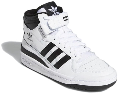 (Grade School) adidas Forum Mid 'White Black' FZ2083 Lookbook (Grade School) adidas Forum Mid 'White Black' FZ2083