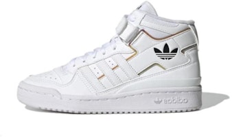 (Grade School) adidas Forum Mid J 'White Iridescent' HQ6844 (Grade School) adidas Forum Mid J 'White Iridescent' HQ6844