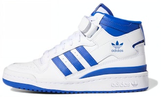 (Grade School) adidas Forum Mid J 'White Royal Blue' FZ2085 (Grade School) adidas Forum Mid J 'White Royal Blue' FZ2085