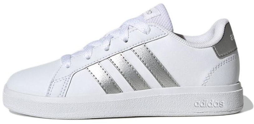 (Grade School) adidas Grand Court 2.0 'White Matte Silver' GW6506 Buy (Grade School) adidas Grand Court 2.0 'White Matte Silver' GW6506