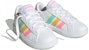 (Grade School) adidas Grand Court 2.0 Big Kid 'White Multi-Color' HP8910