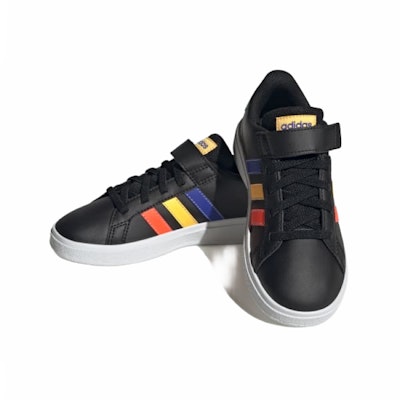 아디다스 그랜드 코트 J '블랙 컬러블록' (초등학생용) HP8914 Lookbook 아디다스 그랜드 코트 J '블랙 컬러블록' (초등학생용) HP8914