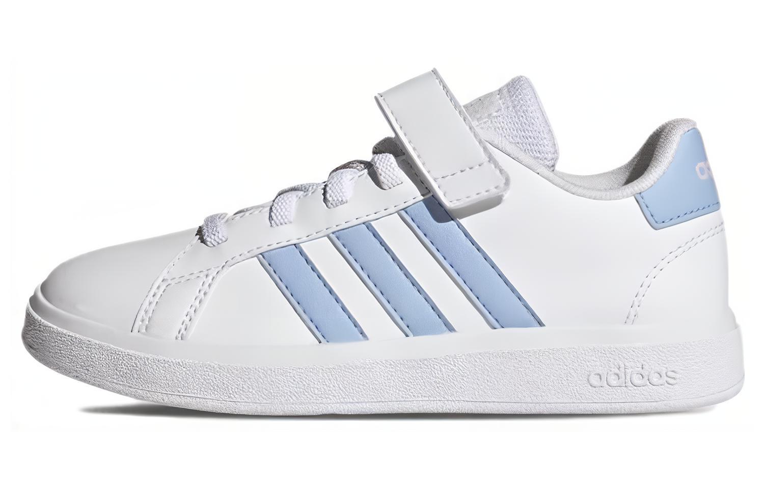 (GS) adidas Grand Court J 'White Blue Dawn'