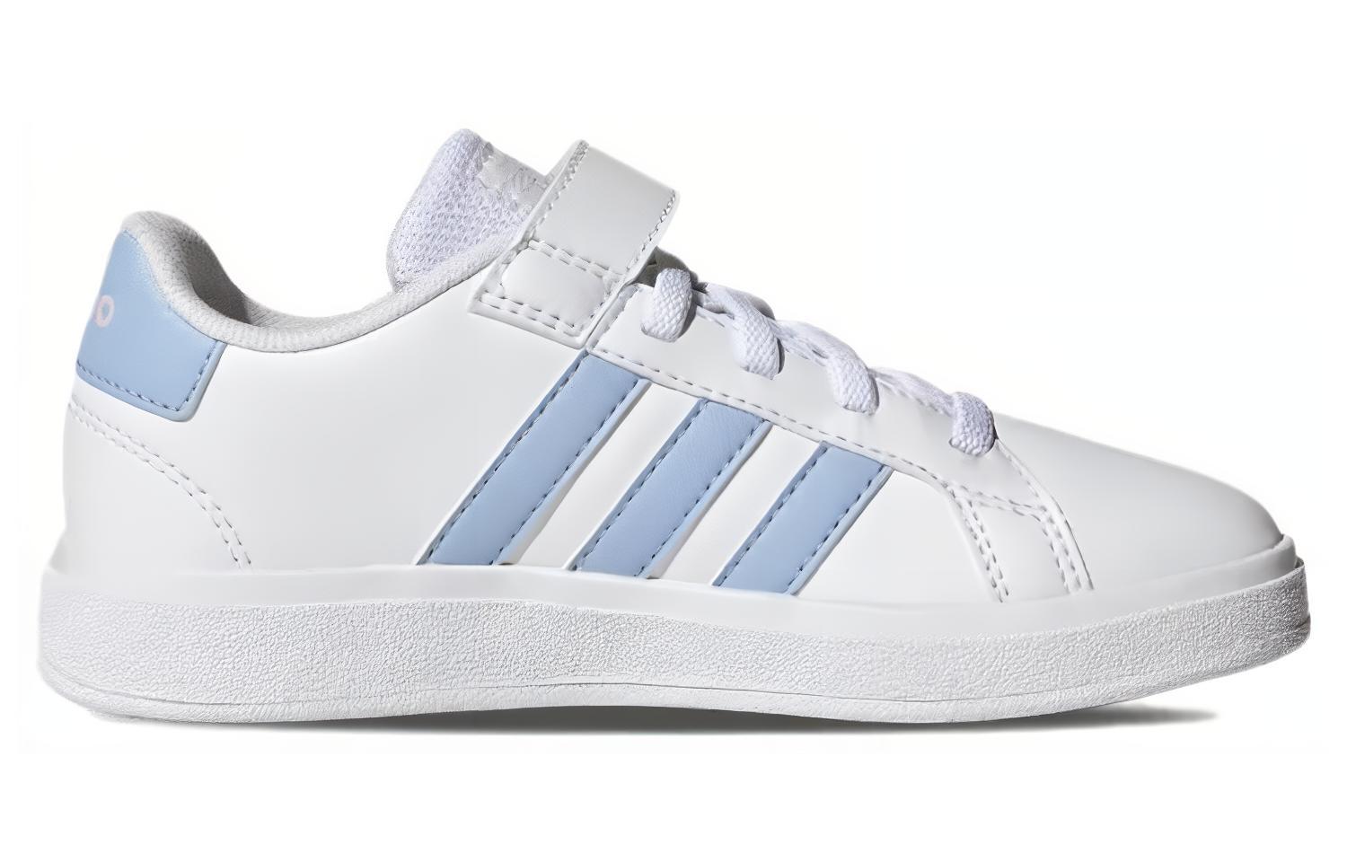 (GS) adidas Grand Court J 'White Blue Dawn' 圖 2