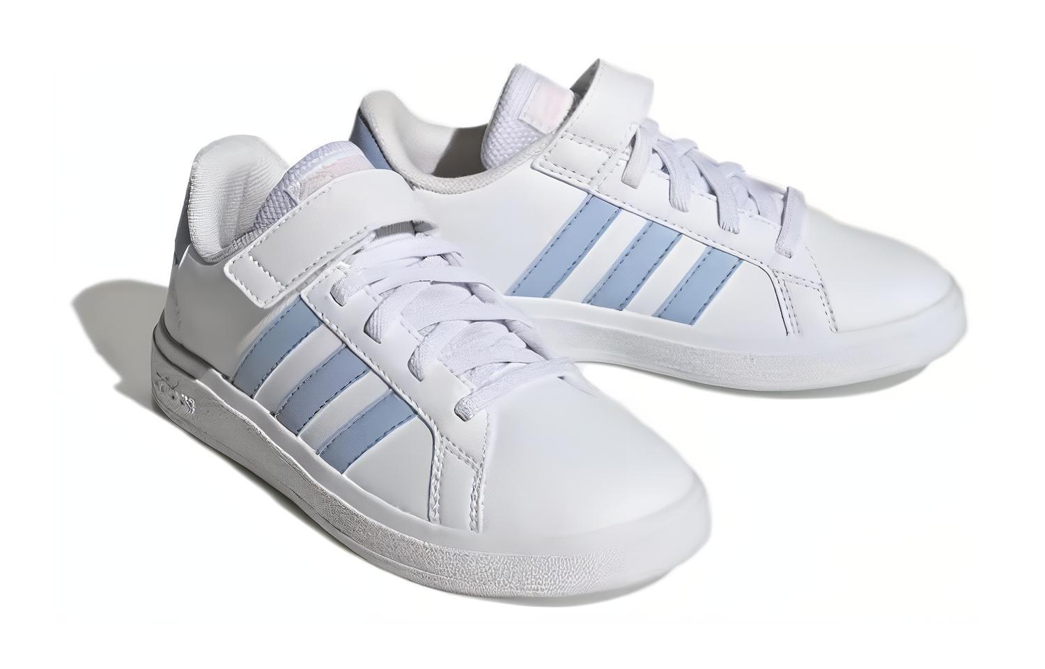 (GS) adidas Grand Court J 'White Blue Dawn' 圖 3