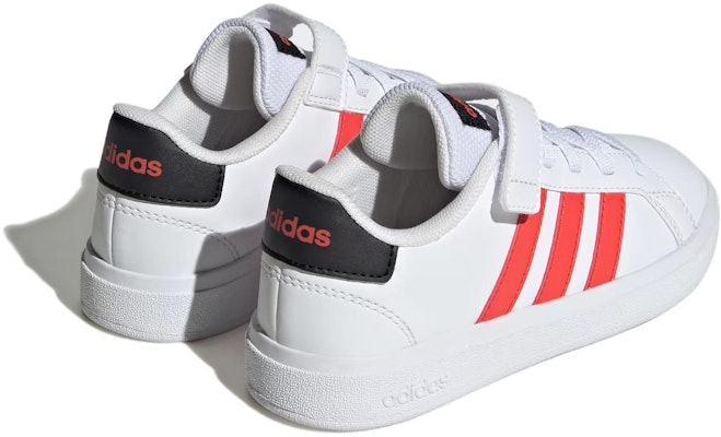 (Anak-Anak) adidas Grand Court J 'Putih Merah Cerah' IG4840 Lookbook (Anak-Anak) adidas Grand Court J 'Putih Merah Cerah' IG4840