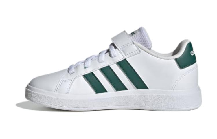 Buy (Grade School) adidas Grand Court J 'Putih Hijau Kolese' IG4842