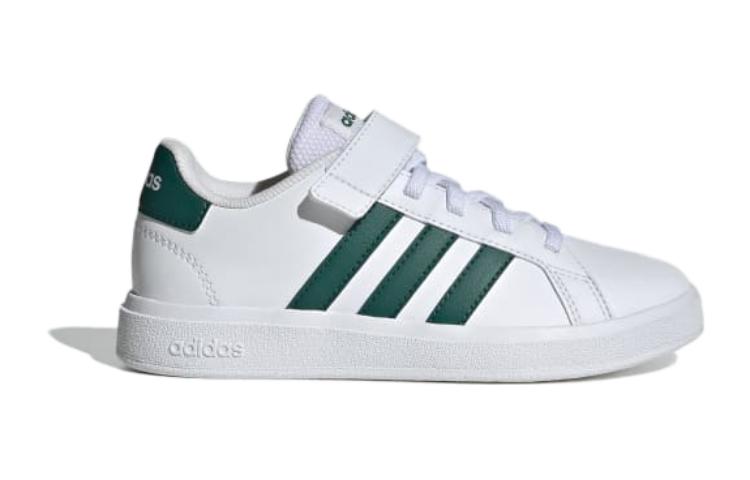 Order (Grade School) adidas Grand Court J 'Putih Hijau Kolese' IG4842