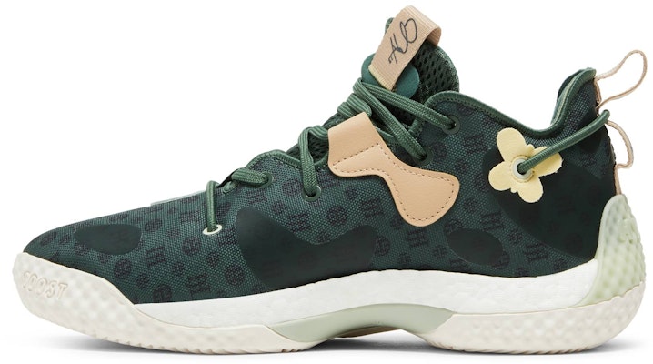 (Grade School) adidas Harden Vol. 6 'Green Oxide Monogram' GV7058 Lookbook (Grade School) adidas Harden Vol. 6 'Green Oxide Monogram' GV7058