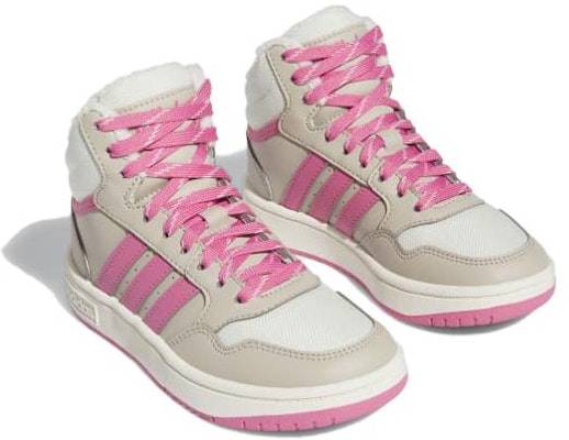 GS アディダス Hoops 3.0 Mid "ワンダーベージュピンク" IF7739 Lookbook GS アディダス Hoops 3.0 Mid "ワンダーベージュピンク" IF7739