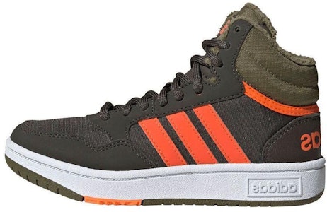 (Grade School) adidas Hoops 3.0 Mid J 'Shadow Olive Impact Orange' Anak-anak GW4486 Buy (Grade School) adidas Hoops 3.0 Mid J 'Shadow Olive Impact Orange' Anak-anak GW4486
