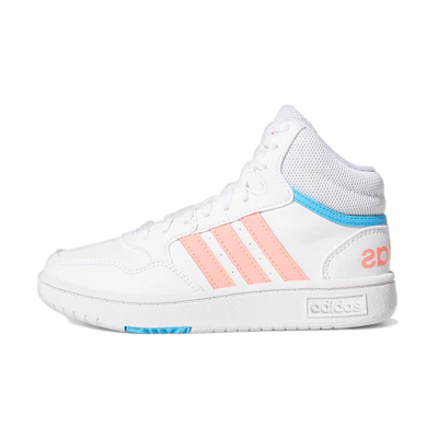 (GS) adidas Hoops Mid 'White Acid Red'