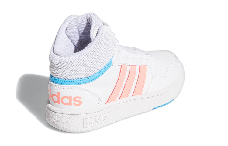 Shop (Grade School) adidas Hoops Mid ''Weiß Acid Rot'' GW6110