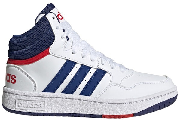 (小学) adidas Hoops 中帮 '白色胜利蓝' GZ9647 Buy (小学) adidas Hoops 中帮 '白色胜利蓝' GZ9647