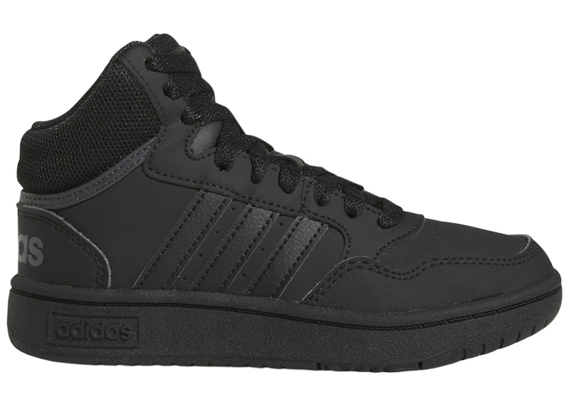 (Grade School) adidas Hoops Mid J 'Black Grey' HR0228