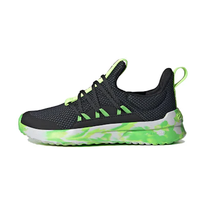 (GS) adidas Lite Racer Adapt 5.0 J 'Black Lucid Lemon Camo'
