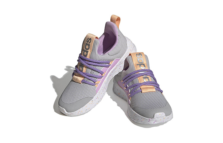 Lookbook (Enfant) adidas Lite Racer Adapt 5.0 J ''Gris Lilas Orange'' HQ3753