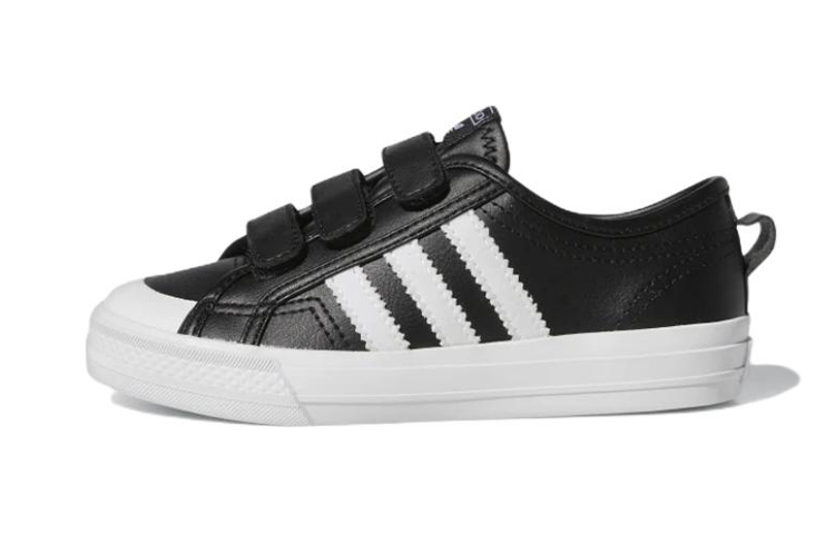 (GS) adidas Nizza Little Kid 'Black White'