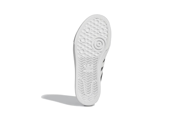 (GS) adidas Nizza Little Kid 'Black White' 圖 6