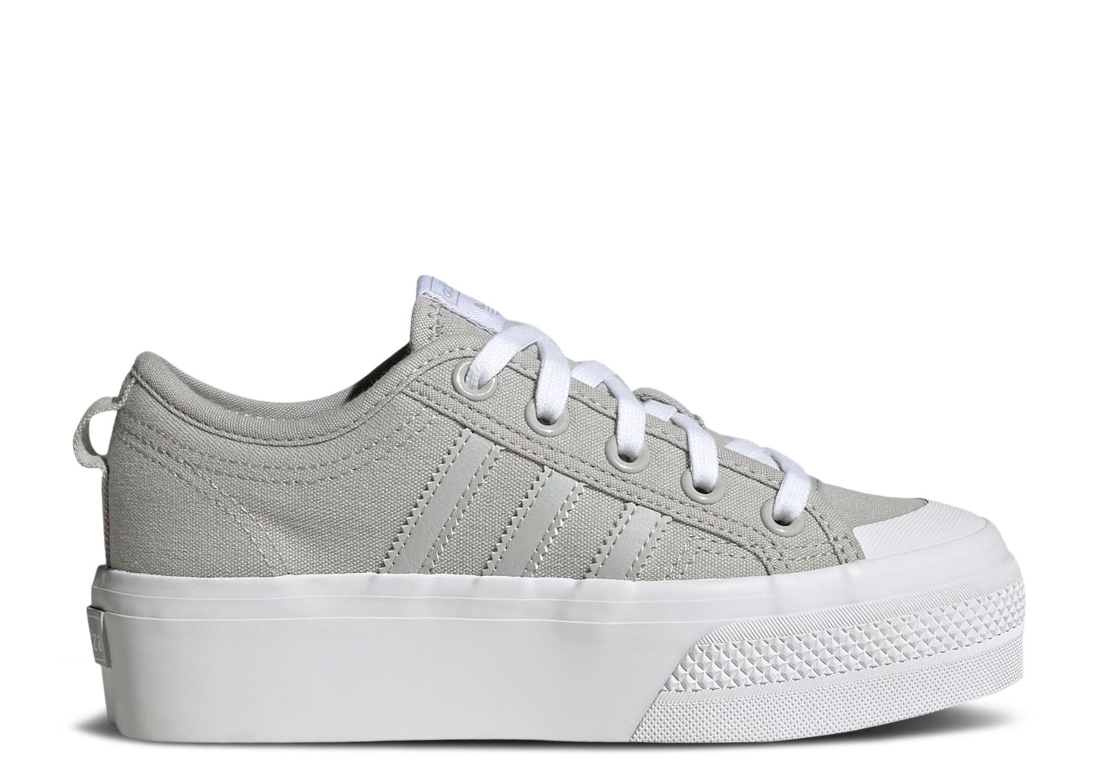 (Grade School) adidas Nizza Platform 'Grey White' GY9932