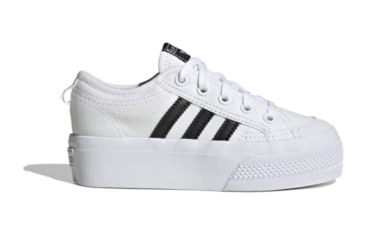 (GS) adidas Nizza Platform J 'White Black' 圖 2