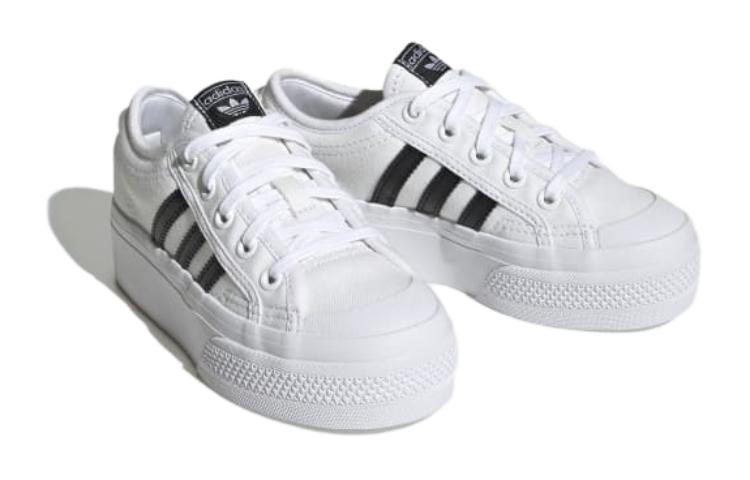 (GS) adidas Nizza Platform J 'White Black' 圖 3