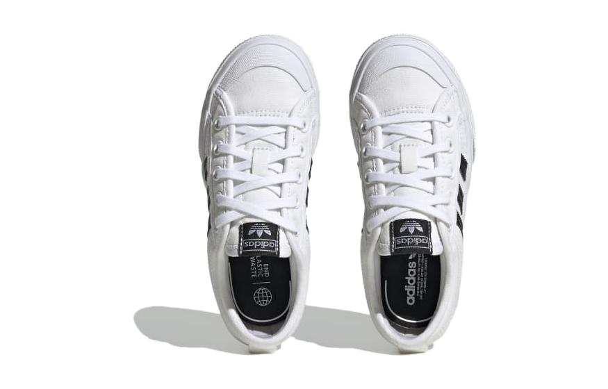 (GS) adidas Nizza Platform J 'White Black' 圖 5