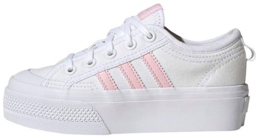 (Grade School) adidas Nizza Platform J 'White Clear Pink' GY9976 (Grade School) adidas Nizza Platform J 'White Clear Pink' GY9976