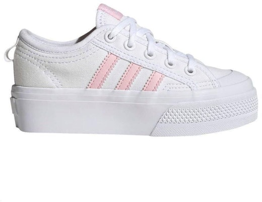 (Grade School) adidas Nizza Platform J 'White Clear Pink' GY9976 Order (Grade School) adidas Nizza Platform J 'White Clear Pink' GY9976