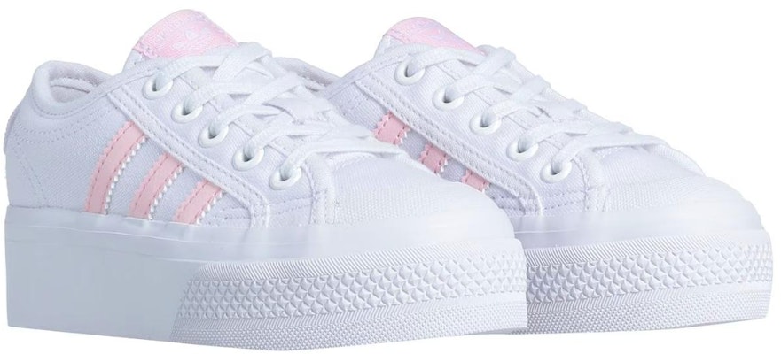 (小學年級) adidas Nizza Platform J '白色透明粉紅色' GY9976 Lookbook (小學年級) adidas Nizza Platform J '白色透明粉紅色' GY9976
