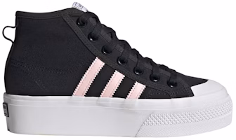 (Grade School) adidas Nizza Platform Mid J 'Black Clear Pink' GY9934 (Grade School) adidas Nizza Platform Mid J 'Black Clear Pink' GY9934
