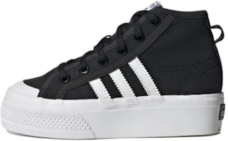 (Grade School) adidas Nizza Platform Mid J 'Black Black' GY9955 (Grade School) adidas Nizza Platform Mid J 'Black Black' GY9955
