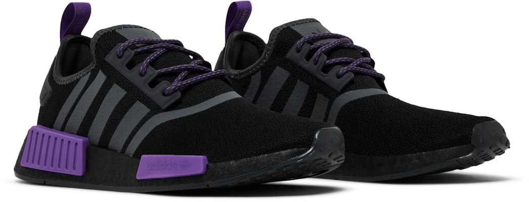 (Grade School) adidas NMD_R1 'Black Grey Active Purple' GX5694 Cheap (Grade School) adidas NMD_R1 'Black Grey Active Purple' GX5694