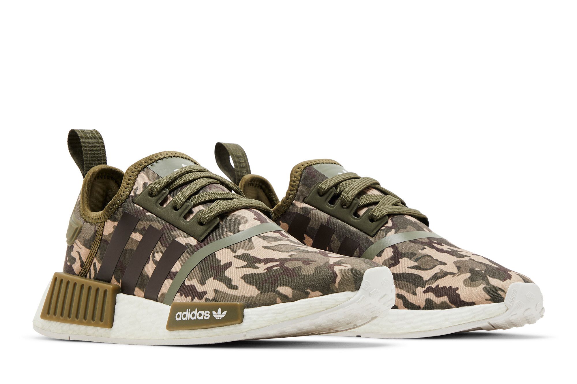 Cheap (Grade School) adidas NMD_R1 'Olive Strata Camo' HQ1652