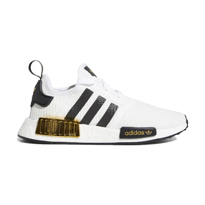 (GS) adidas NMD_R1 'White Gold Metallic'