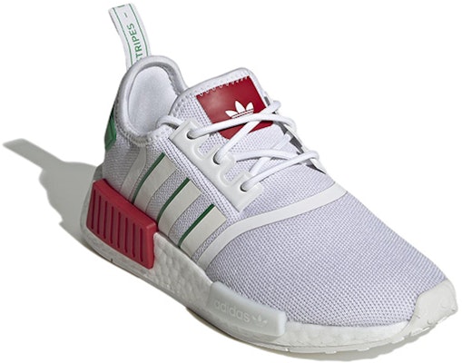 (Grade School) adidas NMD_R1 'White Green' HQ9987 Lookbook (Grade School) adidas NMD_R1 'White Green' HQ9987