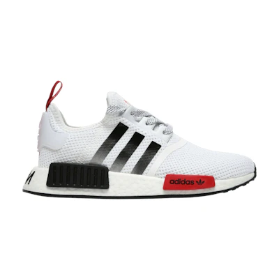 (GS) adidas NMD_R1 'White Red'