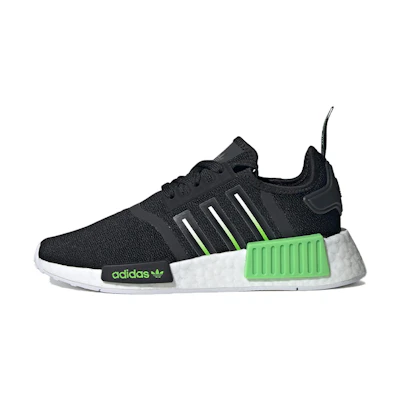 (GS) adidas NMD_R1 J 'Black Lucid Lime'