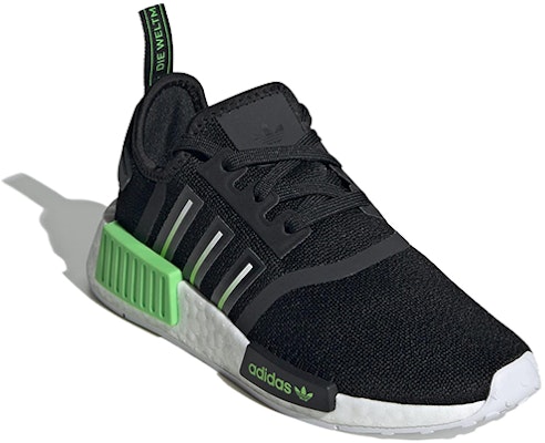 (Grade School) adidas NMD_R1 J 'Black Lucid Lime' IG9971 Lookbook (Grade School) adidas NMD_R1 J 'Black Lucid Lime' IG9971