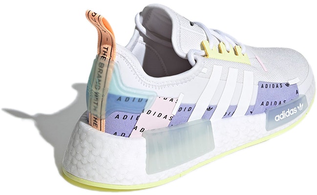 (小童) 阿迪达斯 NMD_R1 精致'全版Logo - 白色脉冲黄' H03213 Shop (小童) 阿迪达斯 NMD_R1 精致'全版Logo - 白色脉冲黄' H03213