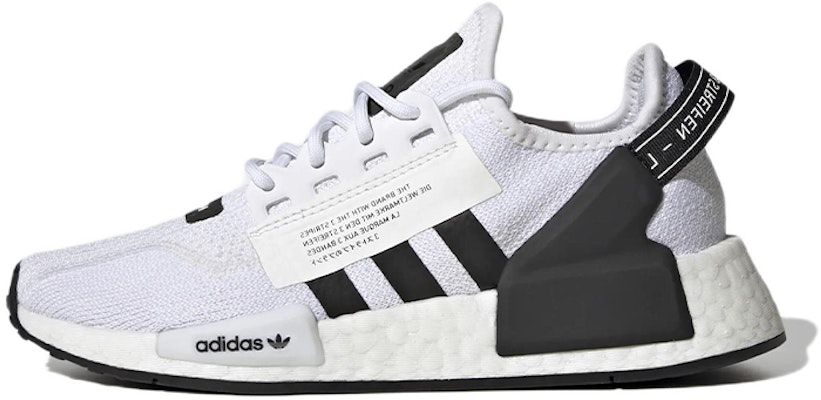 (Grade School) adidas NMD_R1 V2 'White Black' HP2942 Buy (Grade School) adidas NMD_R1 V2 'White Black' HP2942