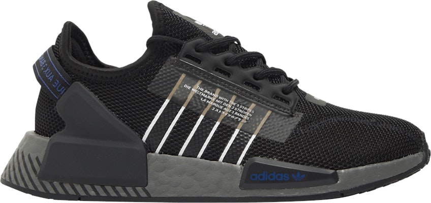 (Grade School) adidas NMD_R1 V2 J 'Black Grey Blue' HQ6696 Buy (Grade School) adidas NMD_R1 V2 J 'Black Grey Blue' HQ6696